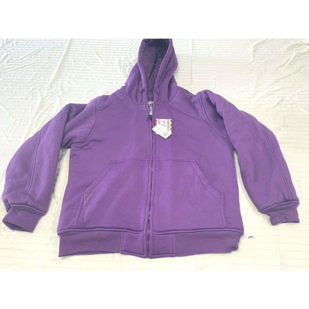 NWT CHE BELLA WOMENS FLEECE FULL ZIP HOODED HOODIE SIZE XL